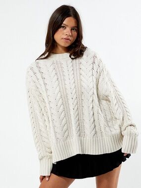 Pacsun LA hearts “Rory” cableknit sweater 100% cotton